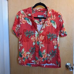 Vintage Hawaiian Print Party Shirt